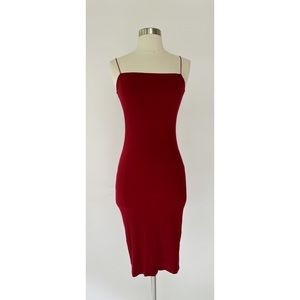 F21 Red Body Con Dress